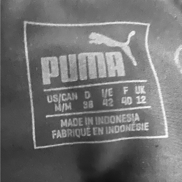 Puma “Explosive Tights” | Black Leggings w/ Velvet Side Accents | Size Medium - Picture 2 of 10